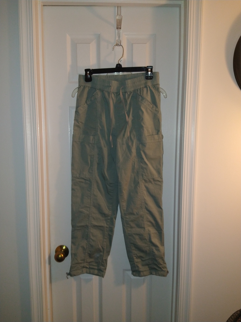 Straight-Leg Drawstring Utility Pants - Olive